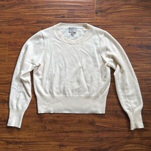 J. Crew Cashmere Shrunken Crew Sweater Medium